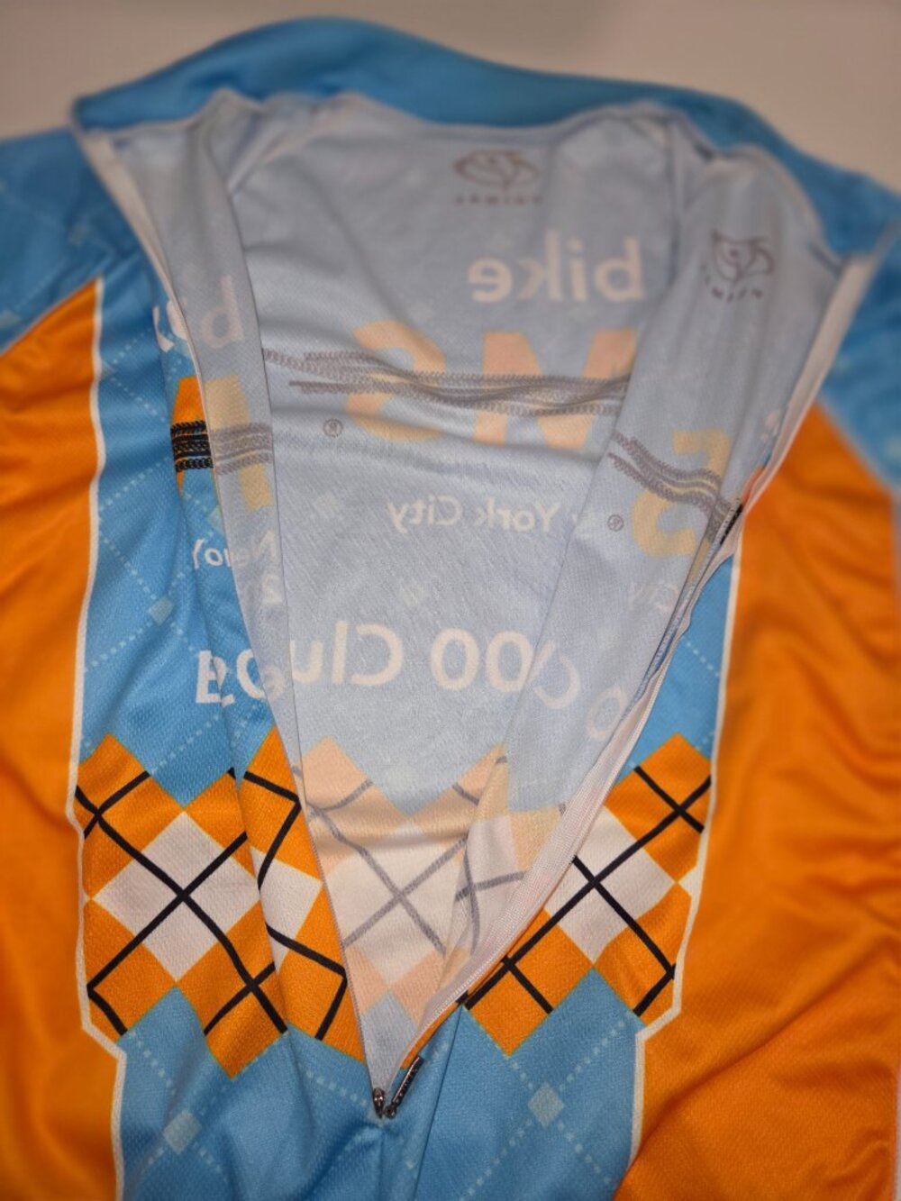 Primal Brand Cycling Jersey Men's Size L Fight MS NYC 2013 Elite 200 Club 3/4zip - Picture 7 of 12
